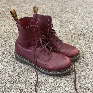 Burgundy Doc Martens